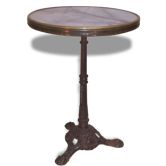 Pair of round Bistro tables