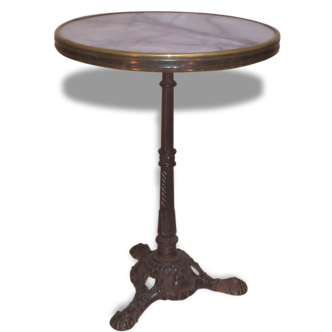 Paire de tables de bistrot rondes