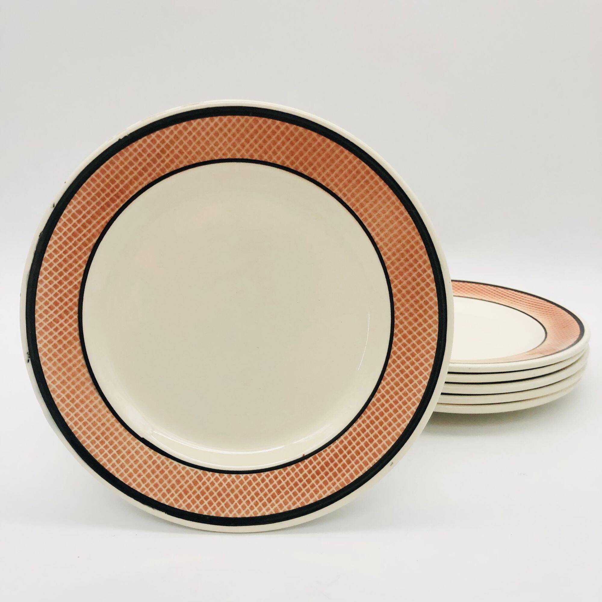 6 dessert plates Nidervillier, model Fanny.