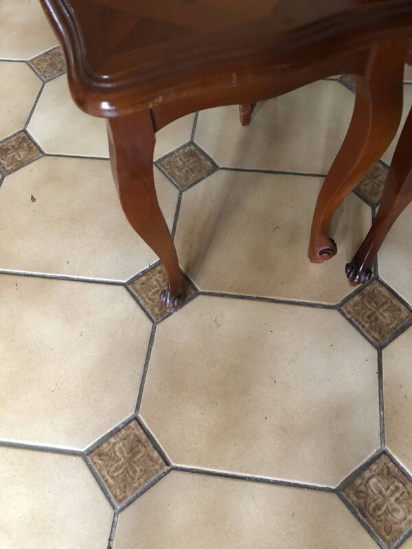 3 tables gigogne en merisier