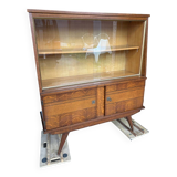 Vintage display cabinet compass legs 1950