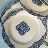 Set of 6 flat presentation plates Gien model of Orient number 4