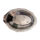 Silver metal bread basket