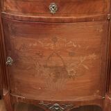 Louis XVI Style Half-Moon Chest of Drawers with Marquetry