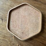 Plateau hexagonal en liège - vintage