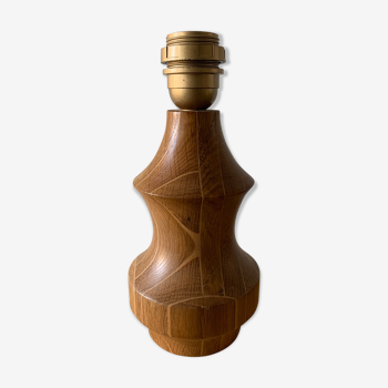 Pied de lampe en bois