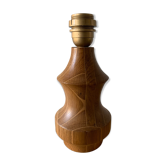 Pied de lampe en bois