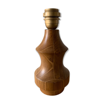 Pied de lampe en bois