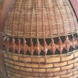 Vintage rattan pendant lamp 38cm