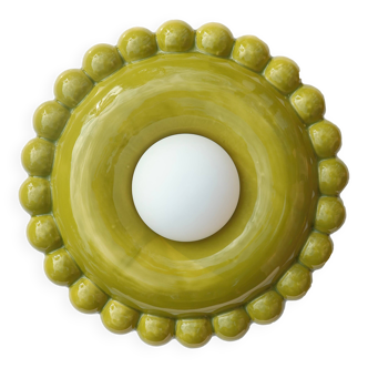 Luna Tall Lichen Green Wall Lamp