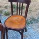 Set de 5 chaises de bistrot anciennes