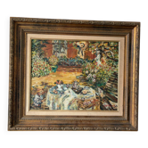 Vue de jardin ensoleillée