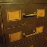 ﻿5-drawer filing cabinet ex army industrial furniture circa 1940