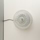 Vintage ceiling lamp / wall lamp - Molded glass - Round shape - 1970