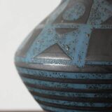 Vase en céramique du milieu du siècle, décor Ankara, design Helmut Scholtis de Carstens Tonnieshof