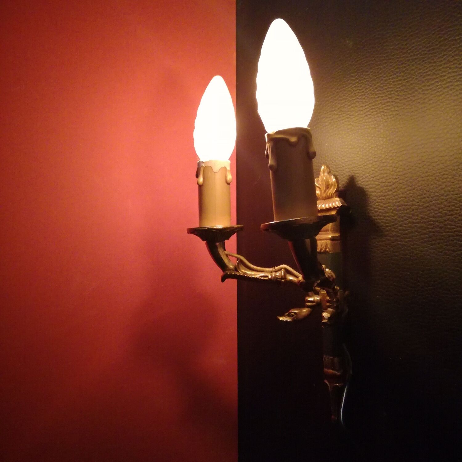 Empire wall lamp in bronze h20 cm