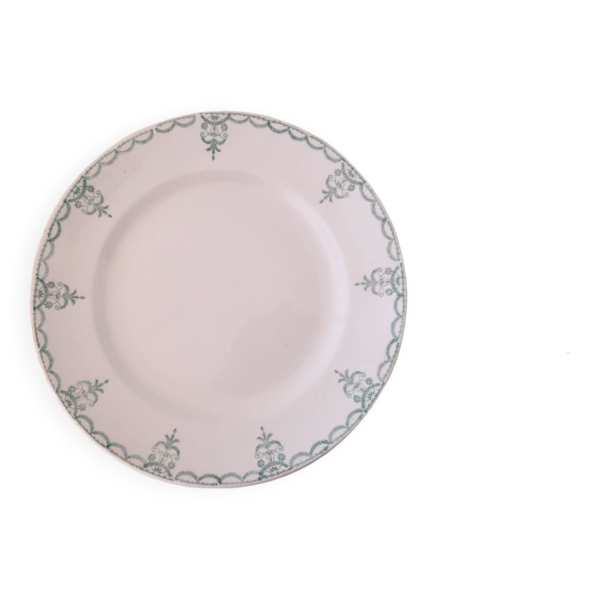 Iron earth dish, round, Moulin des Loups