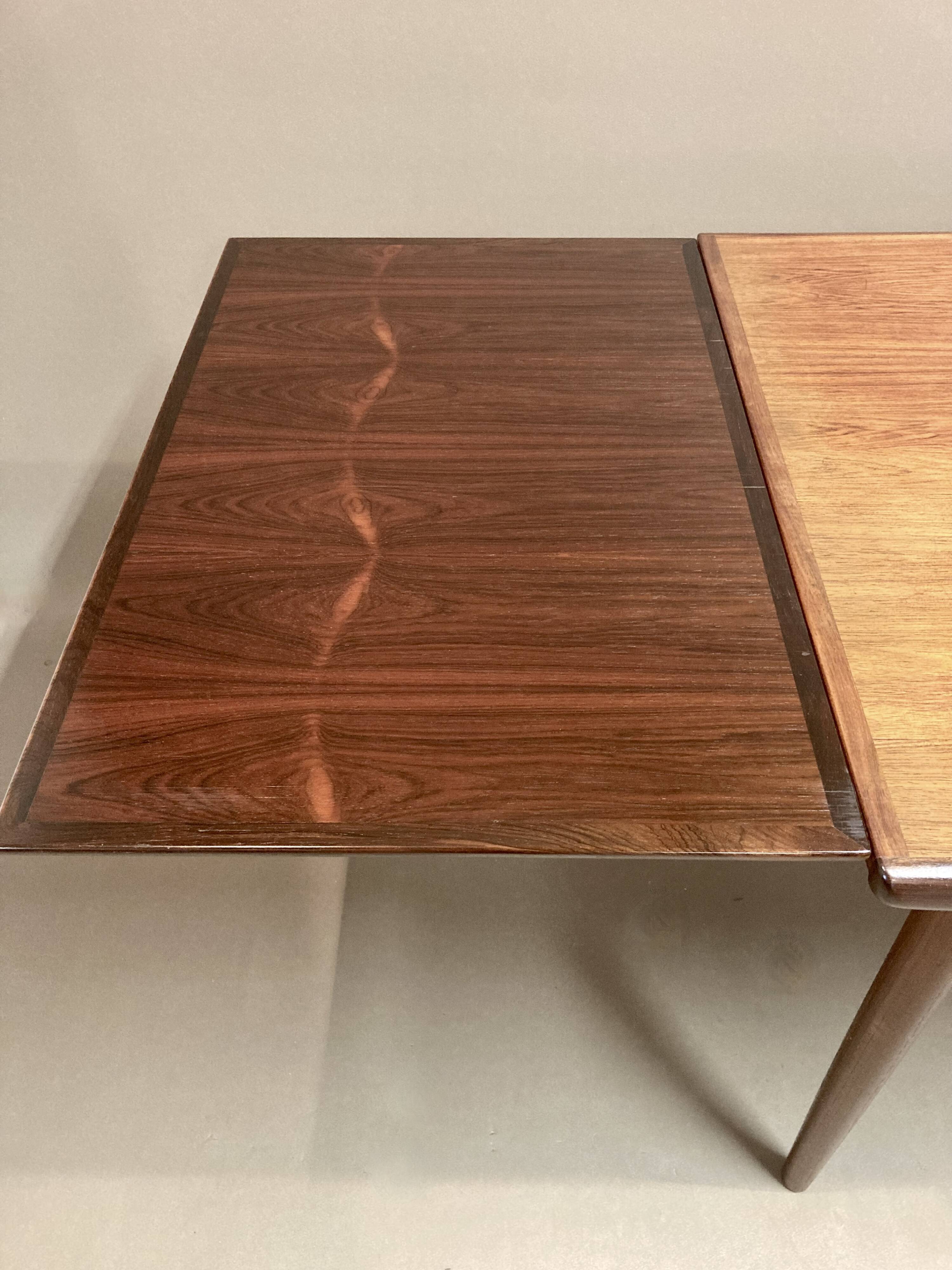 Rosewood extending high table "Scandinavian Design" 1950.