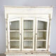 Vintage brocant White painted Kitchen display cabinet