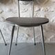 Pair of vintage chairs in metal and grey