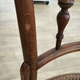 4 old wooden bistro chairs