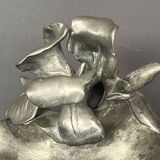 Massive vase signed "Iris" in the Art Nouveau style.