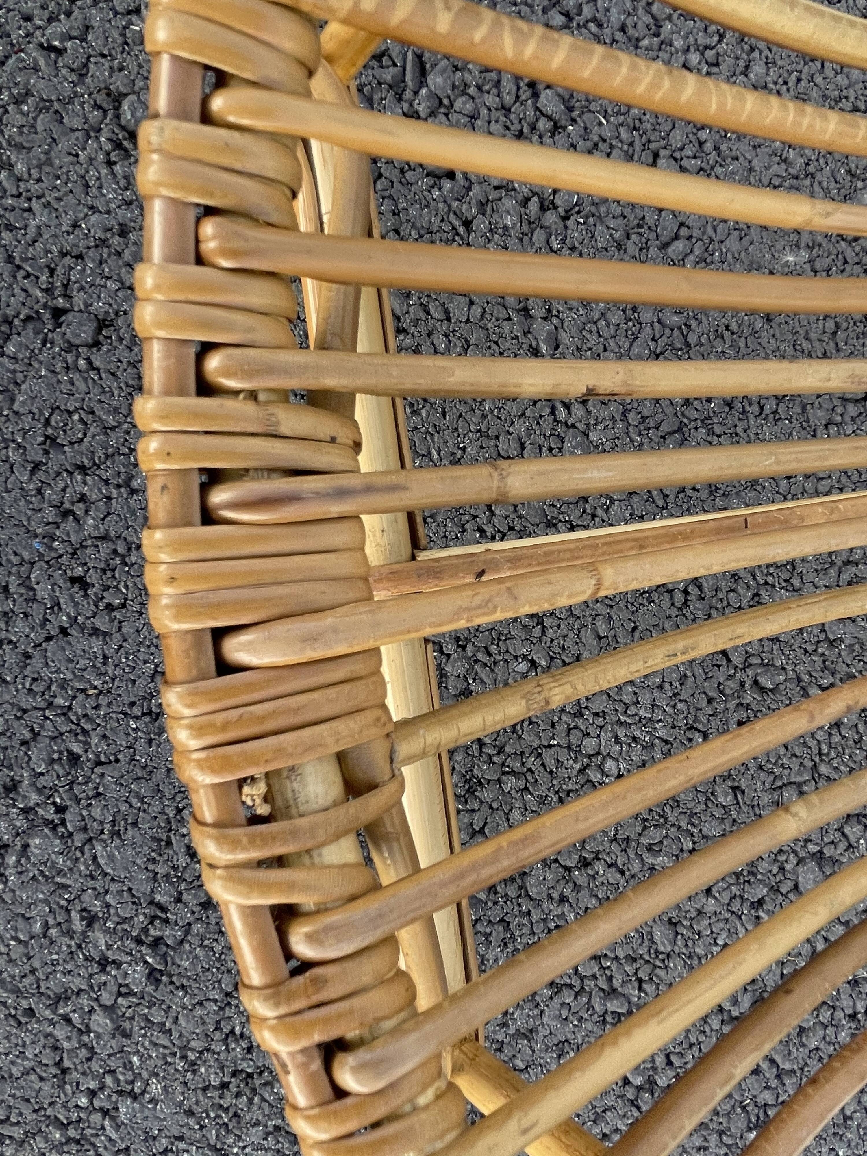 Armchair child wicker shell 70s