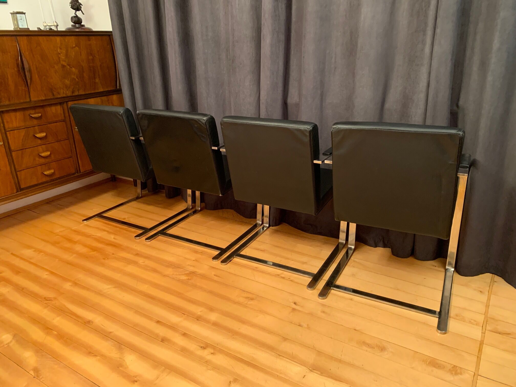 A set of four "Brno" chairs 1980s