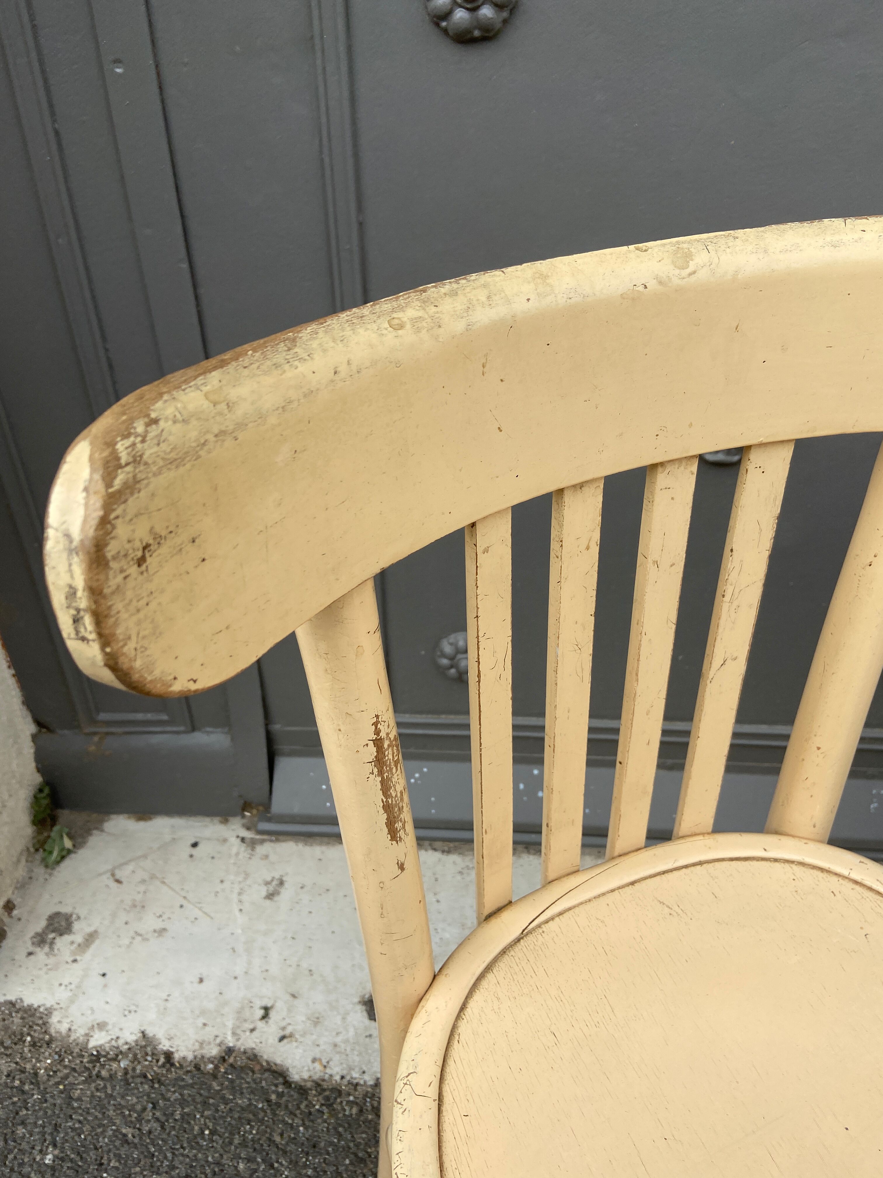 4 chairs bistro vintage coffee 1950