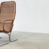 Fauteuil en rotin tressé Dirk van Sliedrecht 514C pour Gebroeders Jonkers Noordwolde
