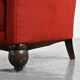 Paire de fauteuils en velours rouge, travail Art Déco, France, années 1920