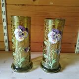 Lot of enameled vases