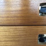 Vintage 60s chest of drawers has 4 drawers edited by Henri Couture