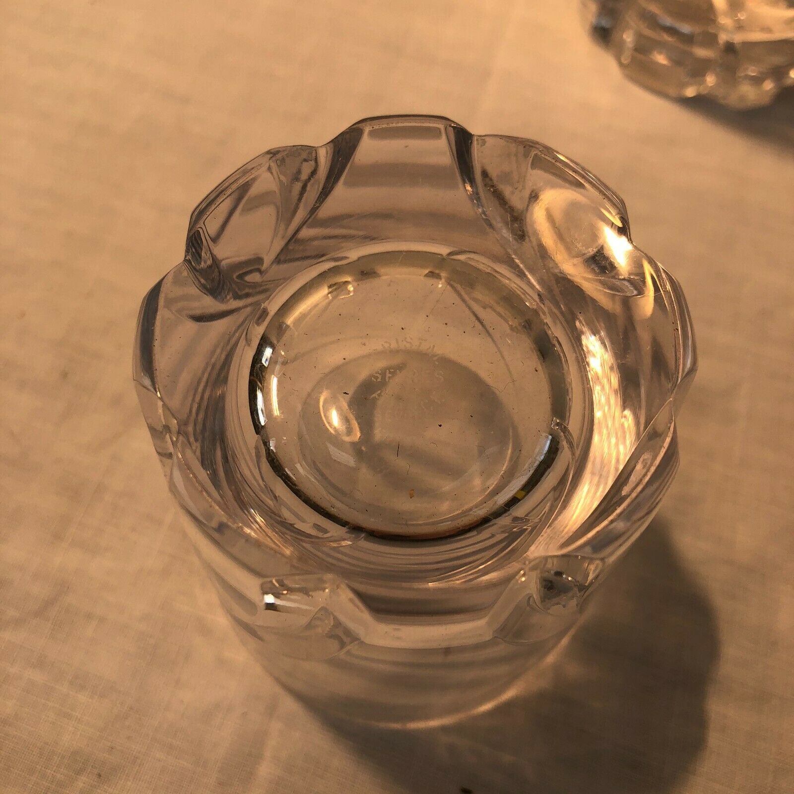 Set of 5 small crystal glasses Saint Louis