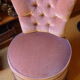 Fauteuil crapaud velours capitonné