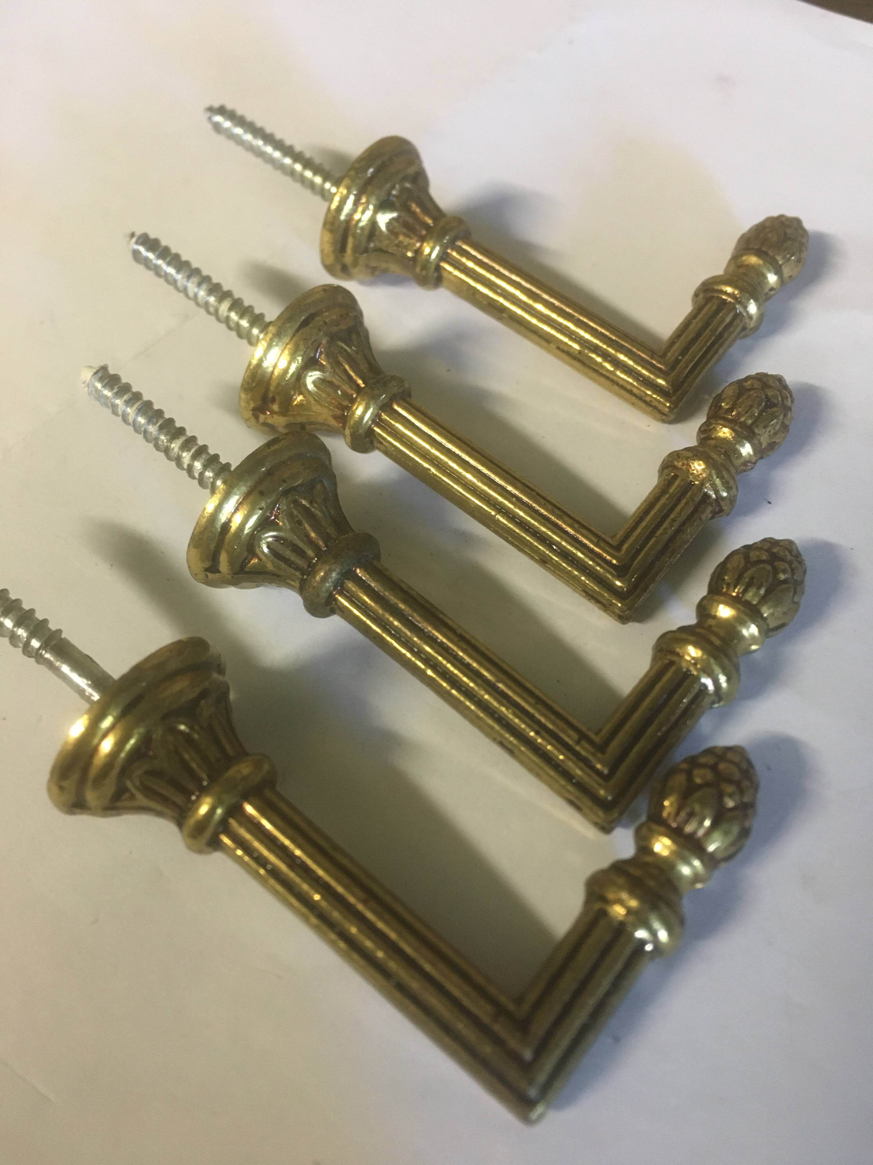 Brass tiebacks (pair)