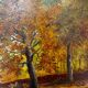 Animated landscape of undergrowth 20th century signed