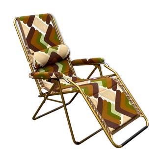 Transat vintage chaise longue Lafuma design  1970