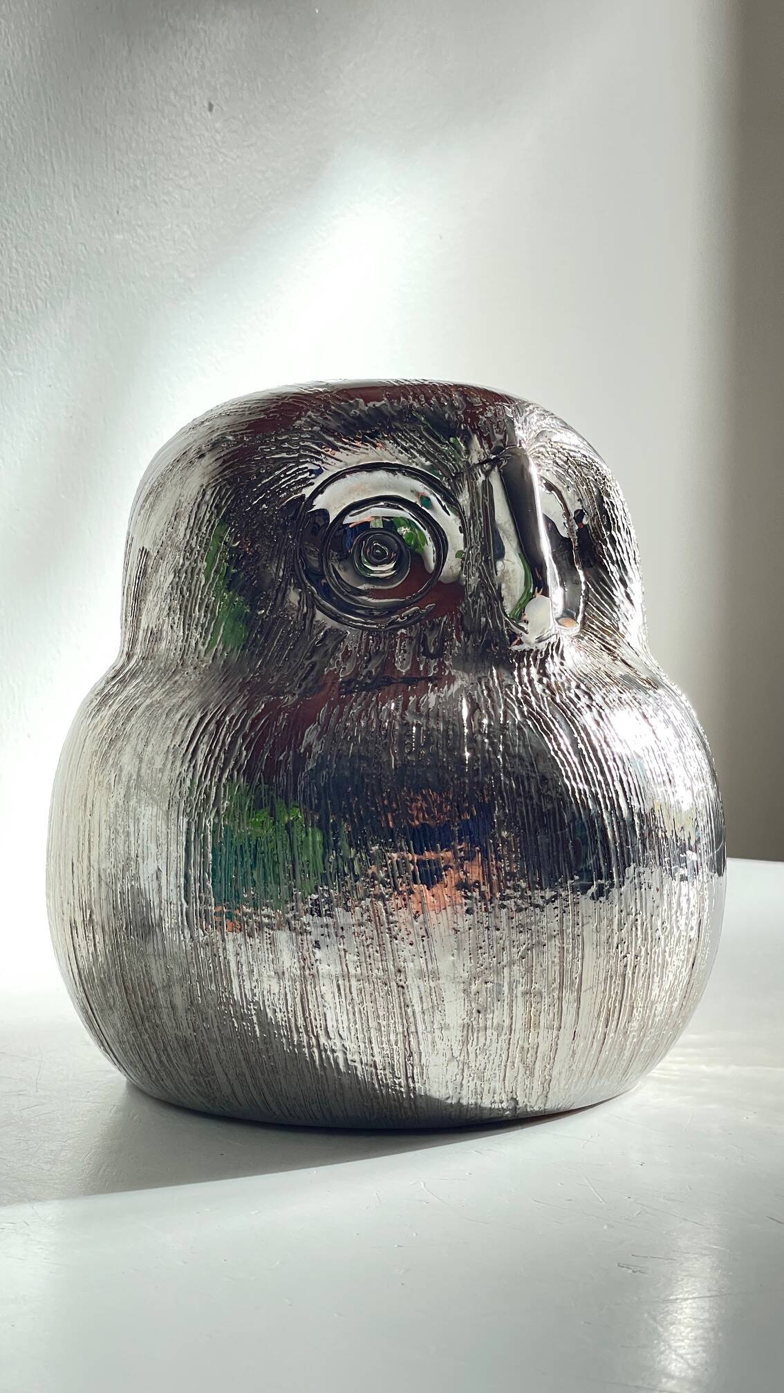 Owl Ceramic by Aldo LONDI