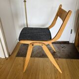 (Lot) 3 Compass Leg Chairs 1960s Scandinavian