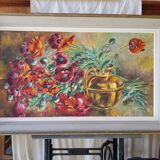 Ancien tableau huile Sur Toile D. Perreau