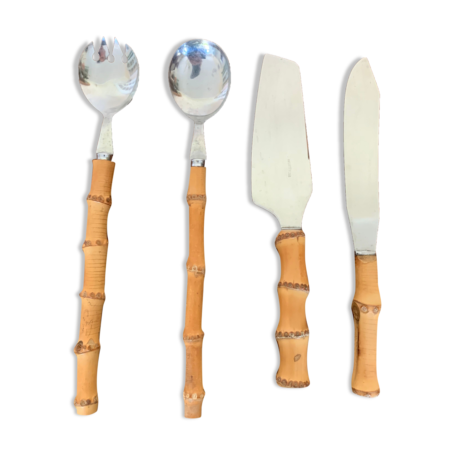 Salad cutlery and bamboo knives