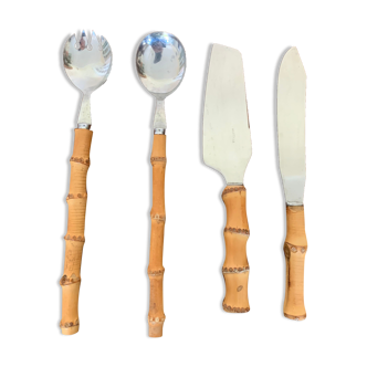 Salad cutlery and bamboo knives