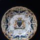 collectible plate decor Rouen Mont Saint Michel handmade