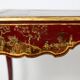 Bureau plat de style Louis XV à décor de scènes lacustres. Circa 1800.