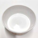 Lotus salad bowl Arcopal 70s orange flowers