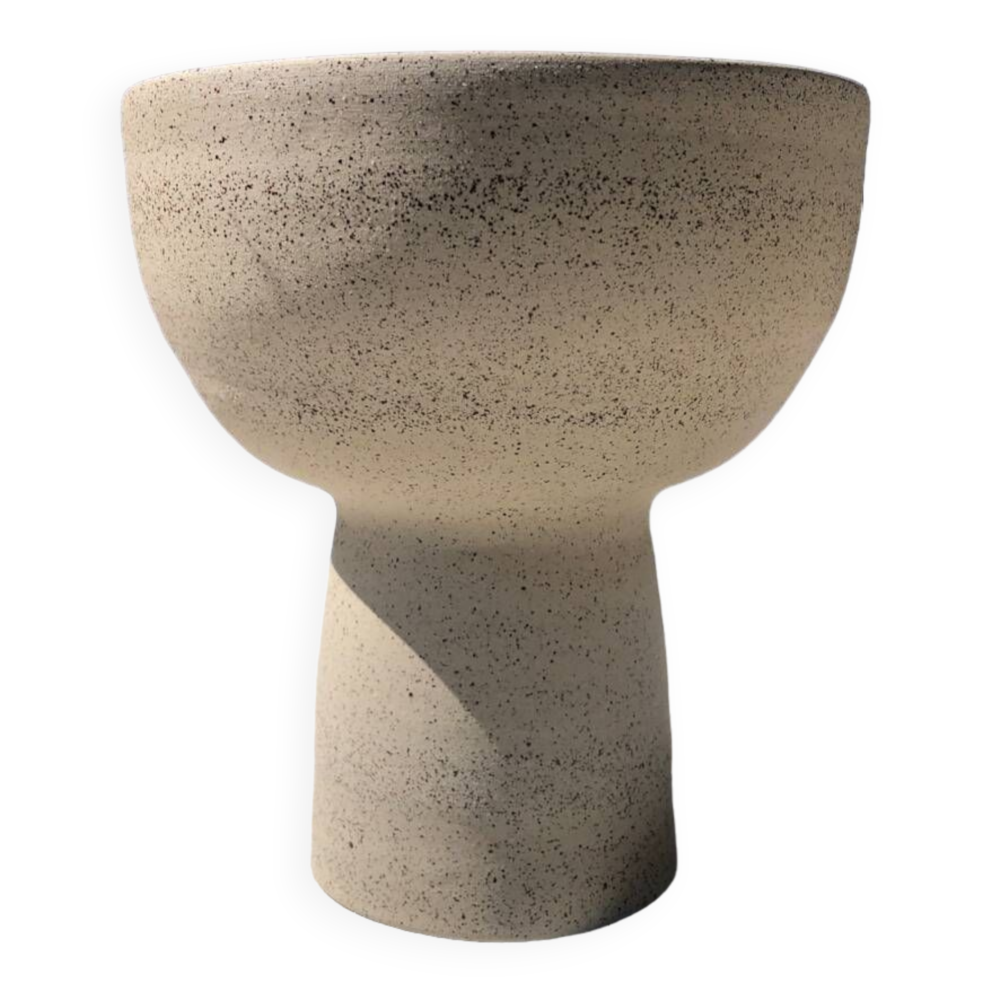 Pyrite sandstone footed bowl