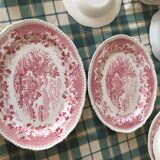 English tableware red 1930 china pattern