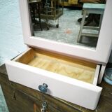 Pink bathroom cabinet