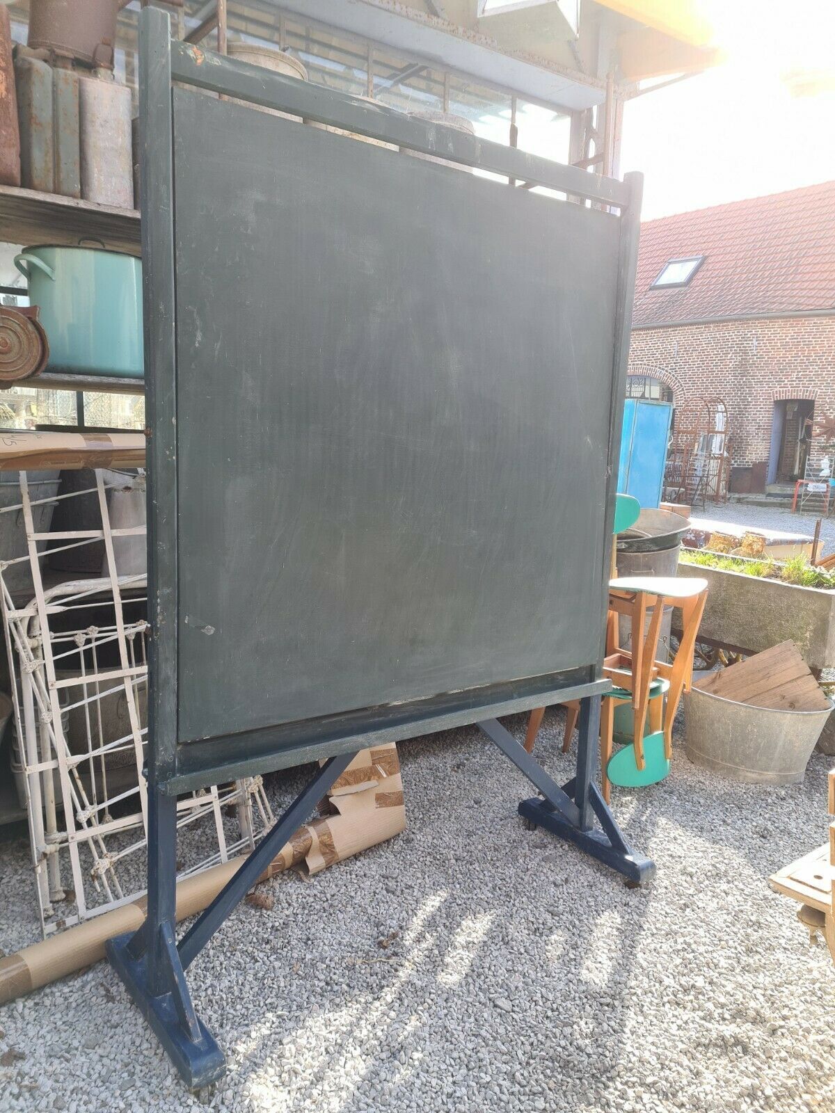 Double-sided wooden school board